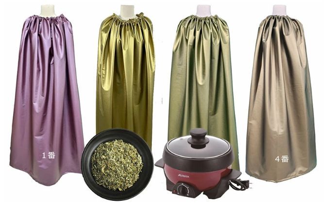よもぎ蒸し椅子は自分で用意するよもぎ蒸し３点セット