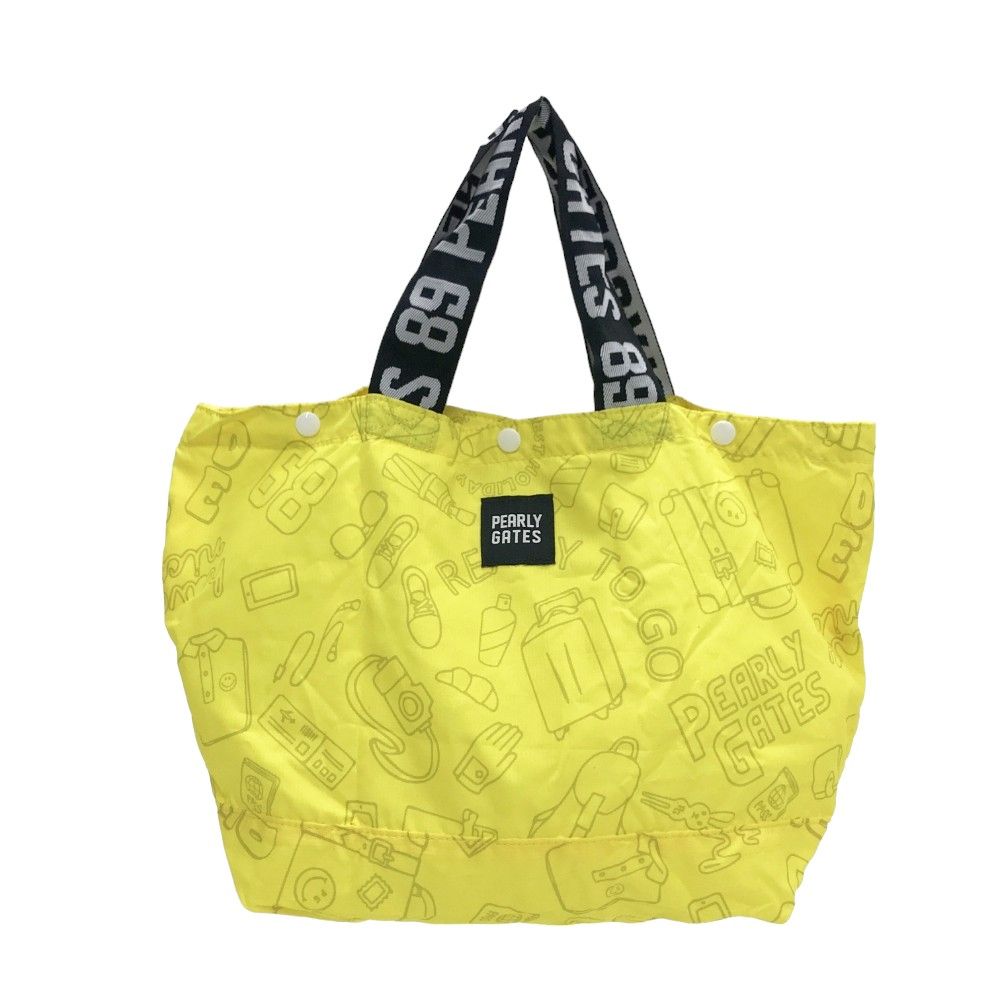 PEARLY GATES パーリーゲイツ 折りたたみ トートバッグ イエロー系  