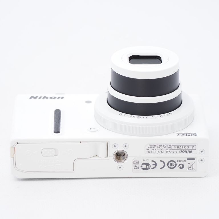 ジャンク】外装美品 部品取り Nikon COOLPIX P330 ホワイト