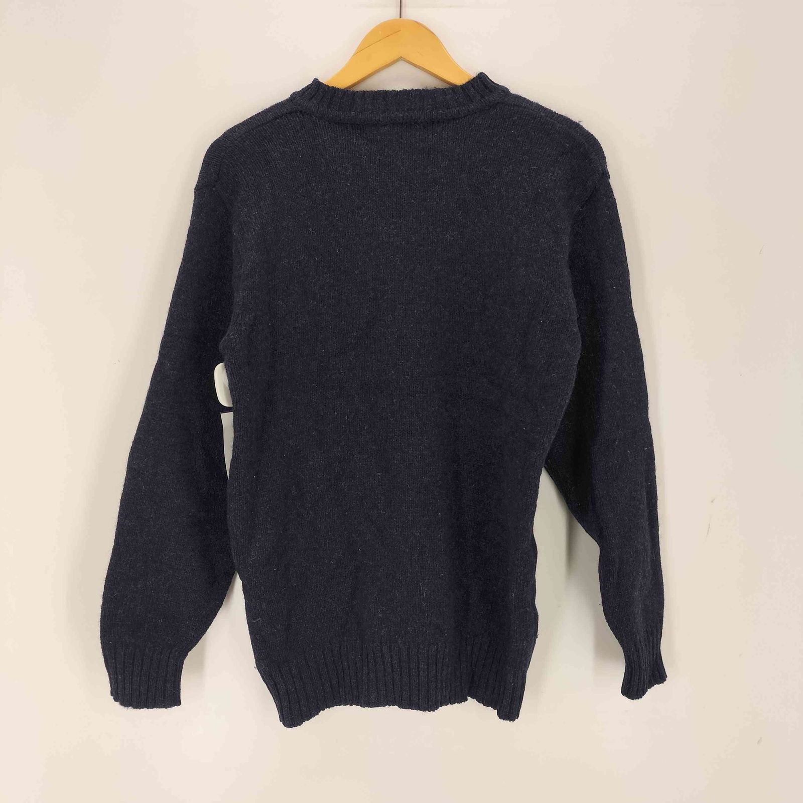 美品　ポロバイラルフローレン　ウールクルーネックセーター　厚手　ポニー刺繍 美品 ポロバイラルフローレン ウールクルーネックセーター 厚手 ポニー