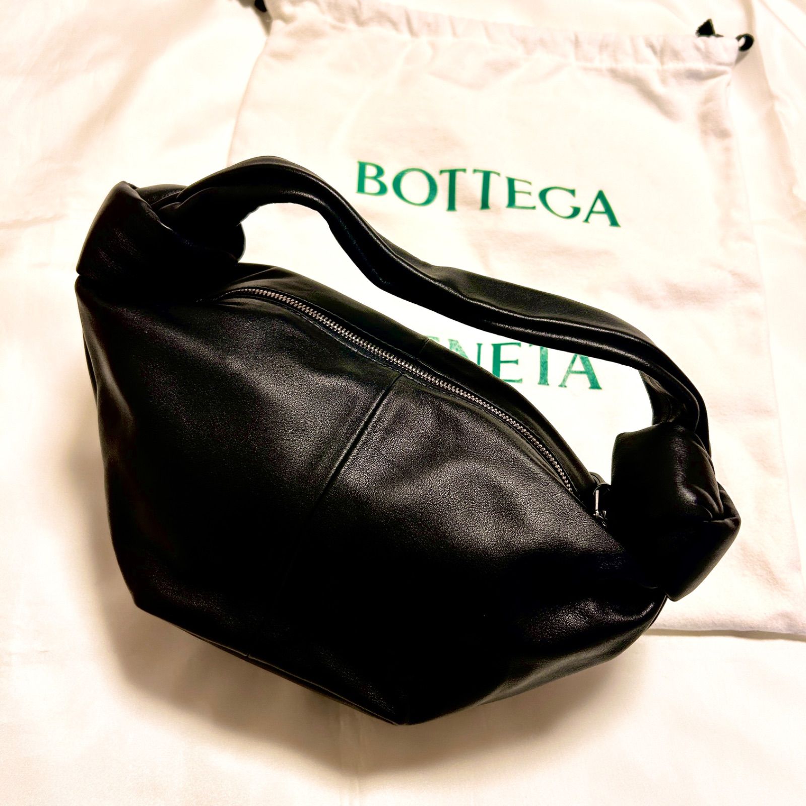 美品 ボッテガ ヴェネタ ハンドバッグ ダブルノット レザー 本革 保存袋付き BOTTEGA VENETA - ボッテガヴェネタ BOTTEGAVENETA ハンドバッグ