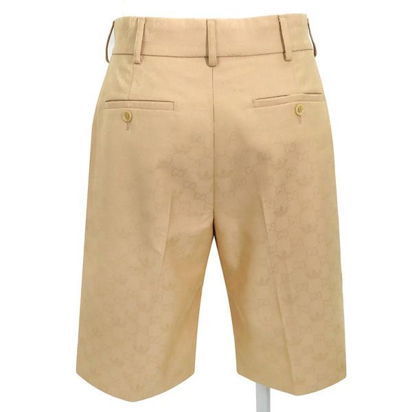 GUCCI x ADIDAS　GGモノグラム　ポロシャツ　ハーフパンツ　セット 未使用 サイズ48】Gucci x adidas GG Trefoil Jacquard Shorts