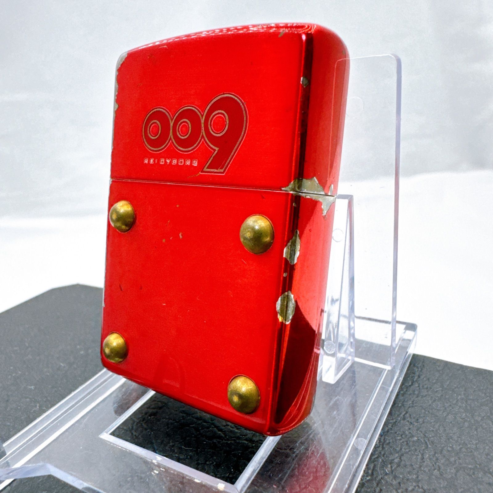 Zippo ジッポー サイボーグ009 限定版 2012年製 レッド 中古 良品 若干 