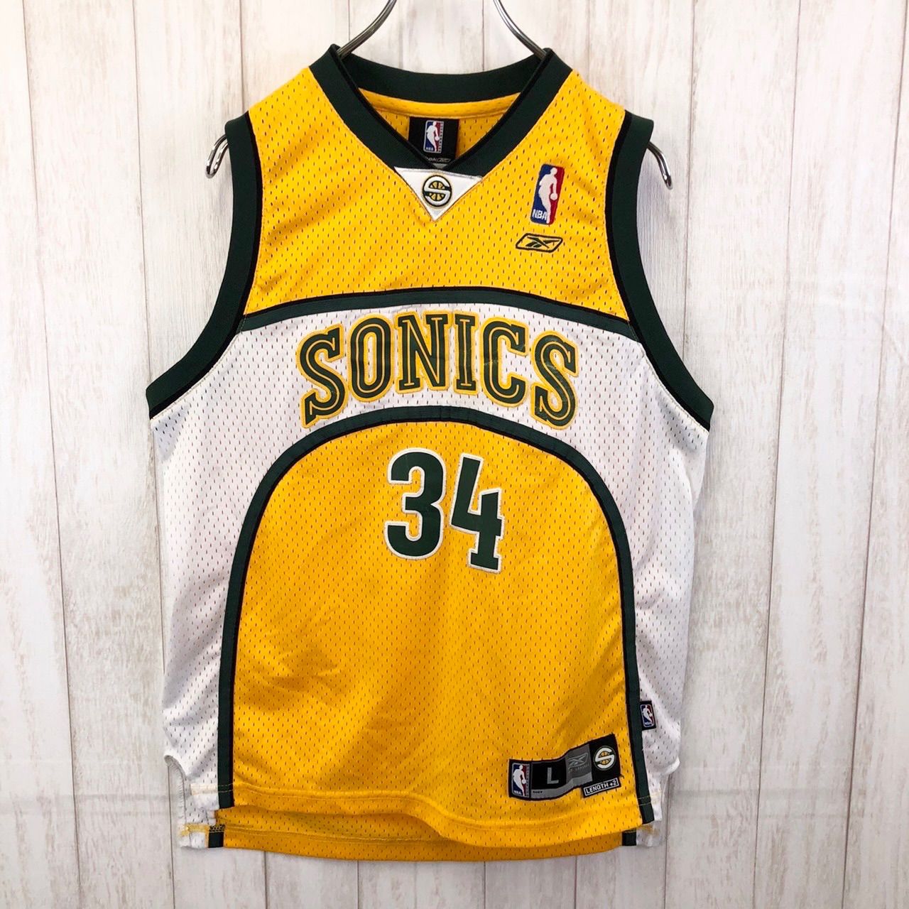 NBAシアトルスーパーソニックス バスケ シャツ ユニフォーム Reebok NBAシアトルスーパーソニックス バスケ シャツ ユニフォーム