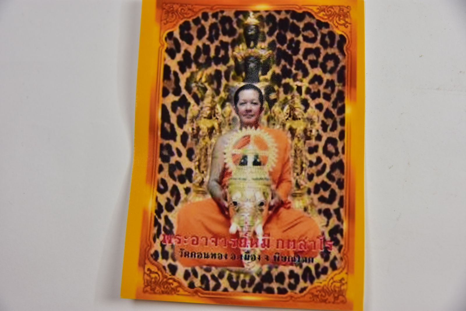 タイ呪物 呪符 ジンジョークカオハン 九尾の狐 パープル プラクルアン