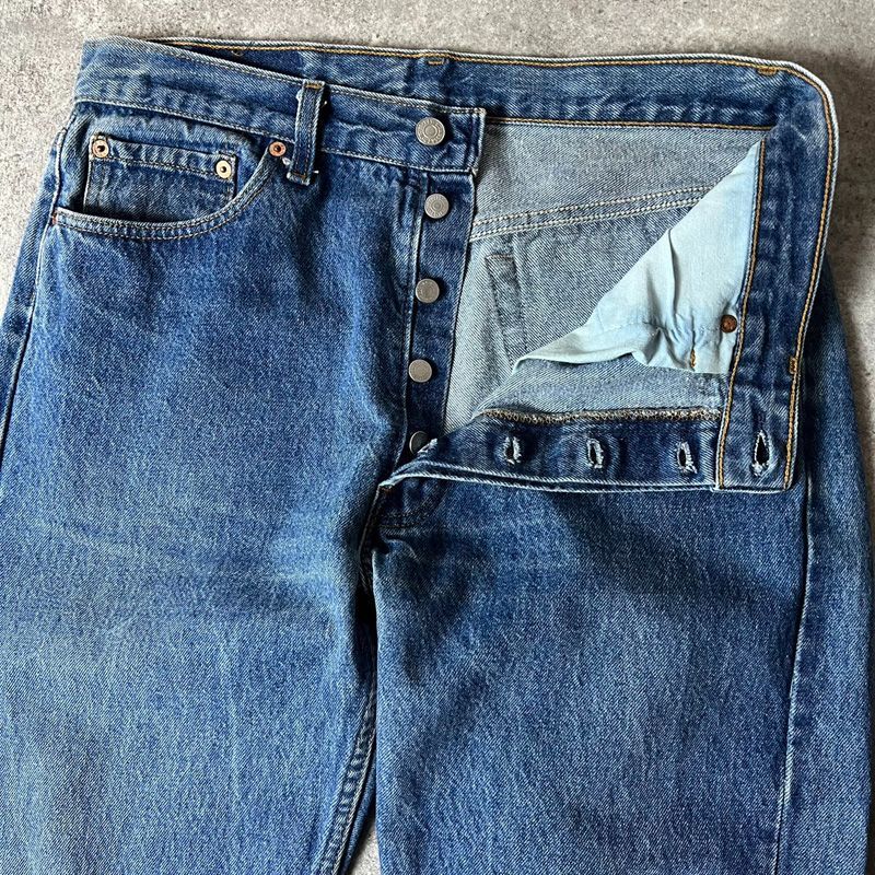 ヒゲ 90s USA製 Levis 501 デニム パンツ 34 32 / 90年代 アメリカ製 