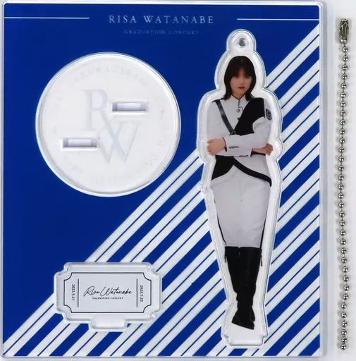 元櫻坂46 渡邉理佐　アクリルスタンド＆時計スタンド　新品・未使用 中古】雑貨 渡邉理佐(櫻坂46/欅共和国2018) 欅坂46衣装ランダム