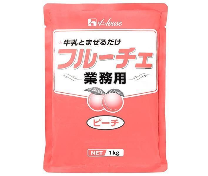 ハウス食品 業務用フルーチェ ピーチ 1kg×6袋入× 2ケース ｜ お菓子 おやつ デザート 業務用 桃