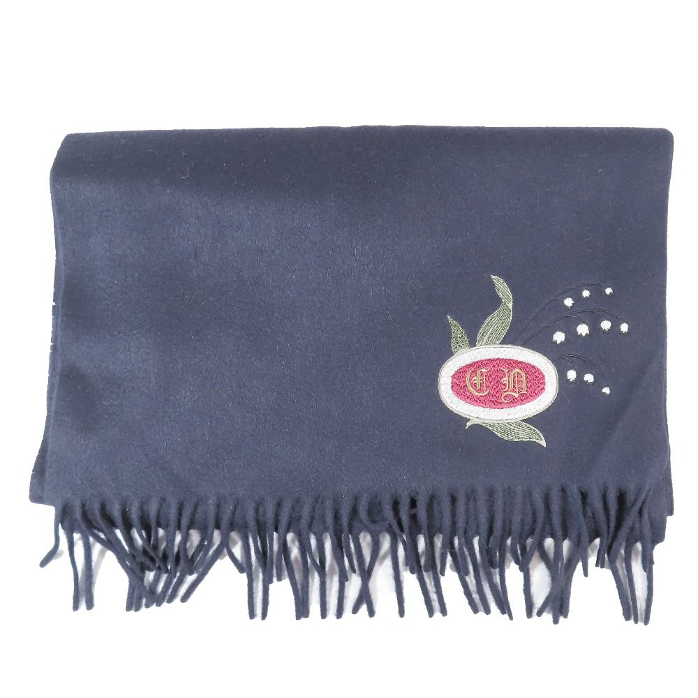 DIOR カシミヤマフラー CD刺繍