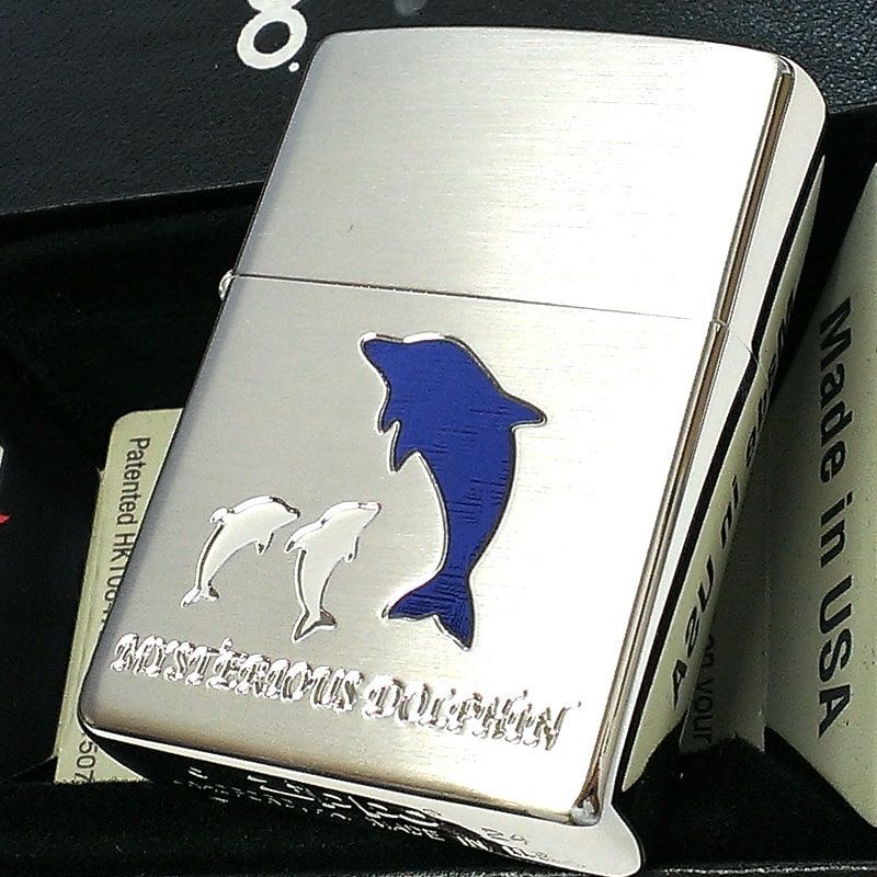 ZIPPO ライター 可愛い カーボンイルカ アニマル ジッポ かわいい 動物 