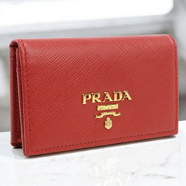 A.M【商品によりお値下げ可能】様☆専用ページ プラダ PRADA 名刺入れ レディース 1MC122 QWA F068Z サフィアノレザー
