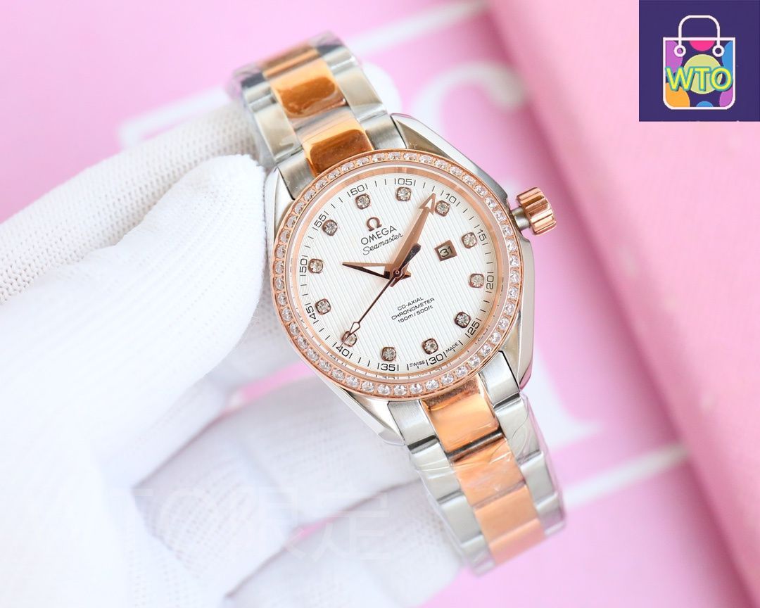 オメガ　シーマスター　レディース 今日WTO】Omega オメガ シーマスター 新モデル レディース