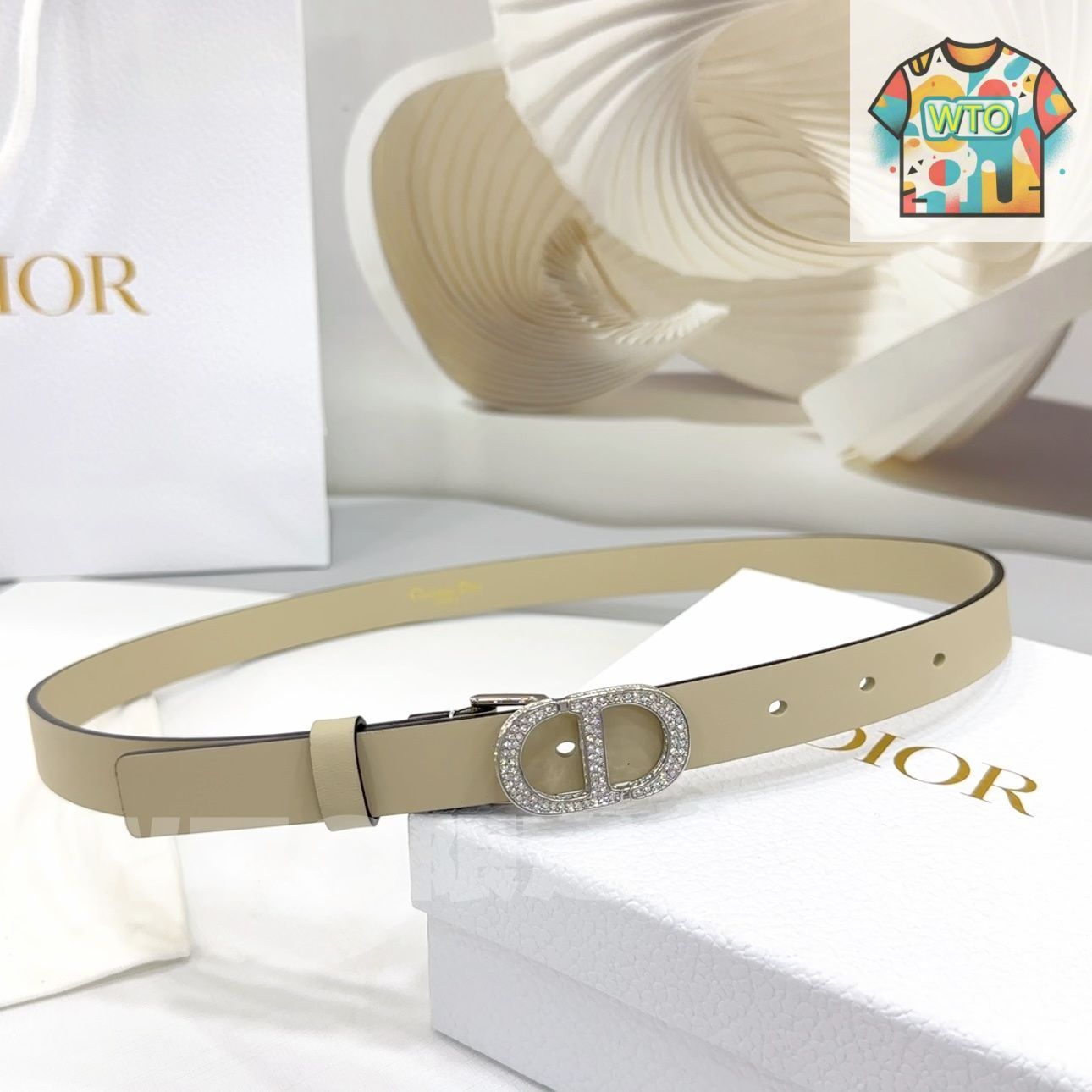 【エレガントに引き立てる♪】ディオール★ベルト Dior ディオール エレガント ファッションベルト07-2 - メルカリ