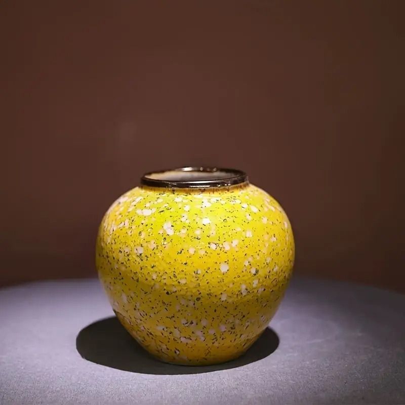 陶器製花器 円形 モダンデザイン 陶器製花器 円形 モダンデザイン デザイン花器 フラワーベース 花瓶