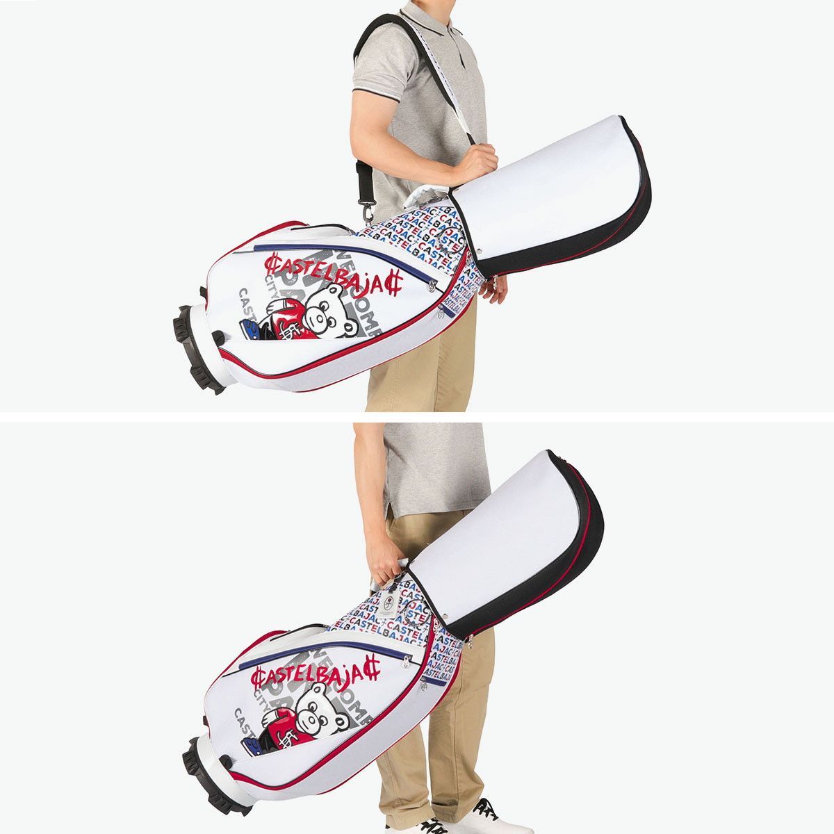 カステルバジャック ゴルフ キャディバッグ カート型 5分割 9型 47インチ カステルバジャックスポーツ CASTELBAJAC SPORT キャディバッグ