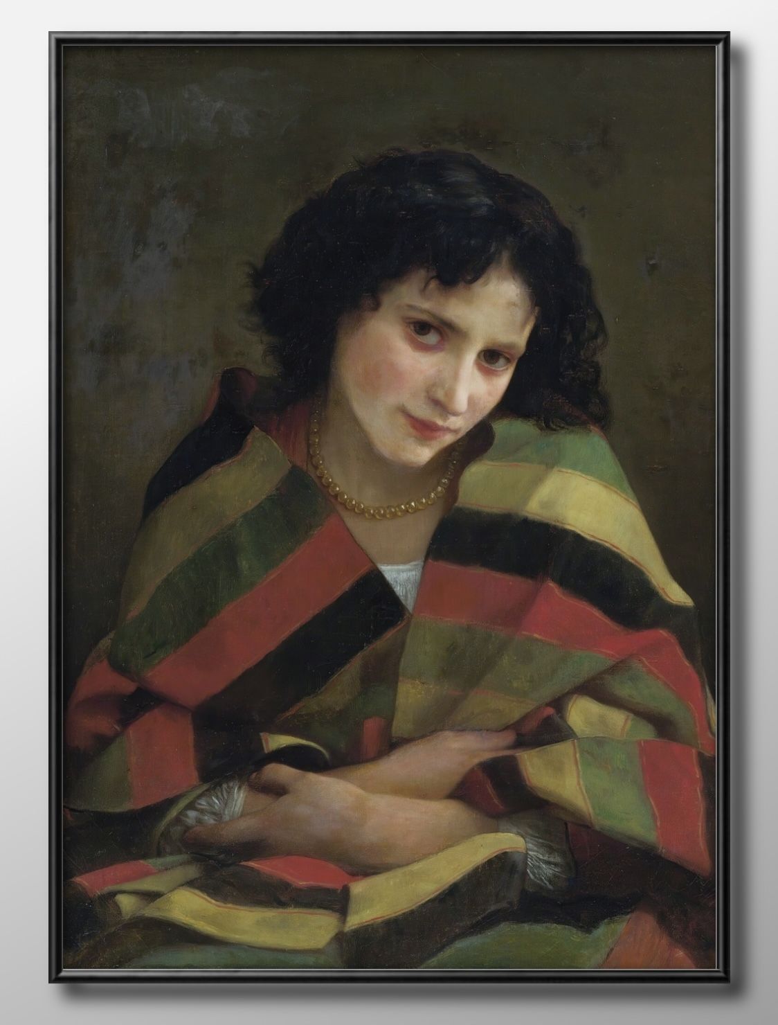 02000ウィリアム アドルフ ブグロー Frileuse A3 サイズ ポスター