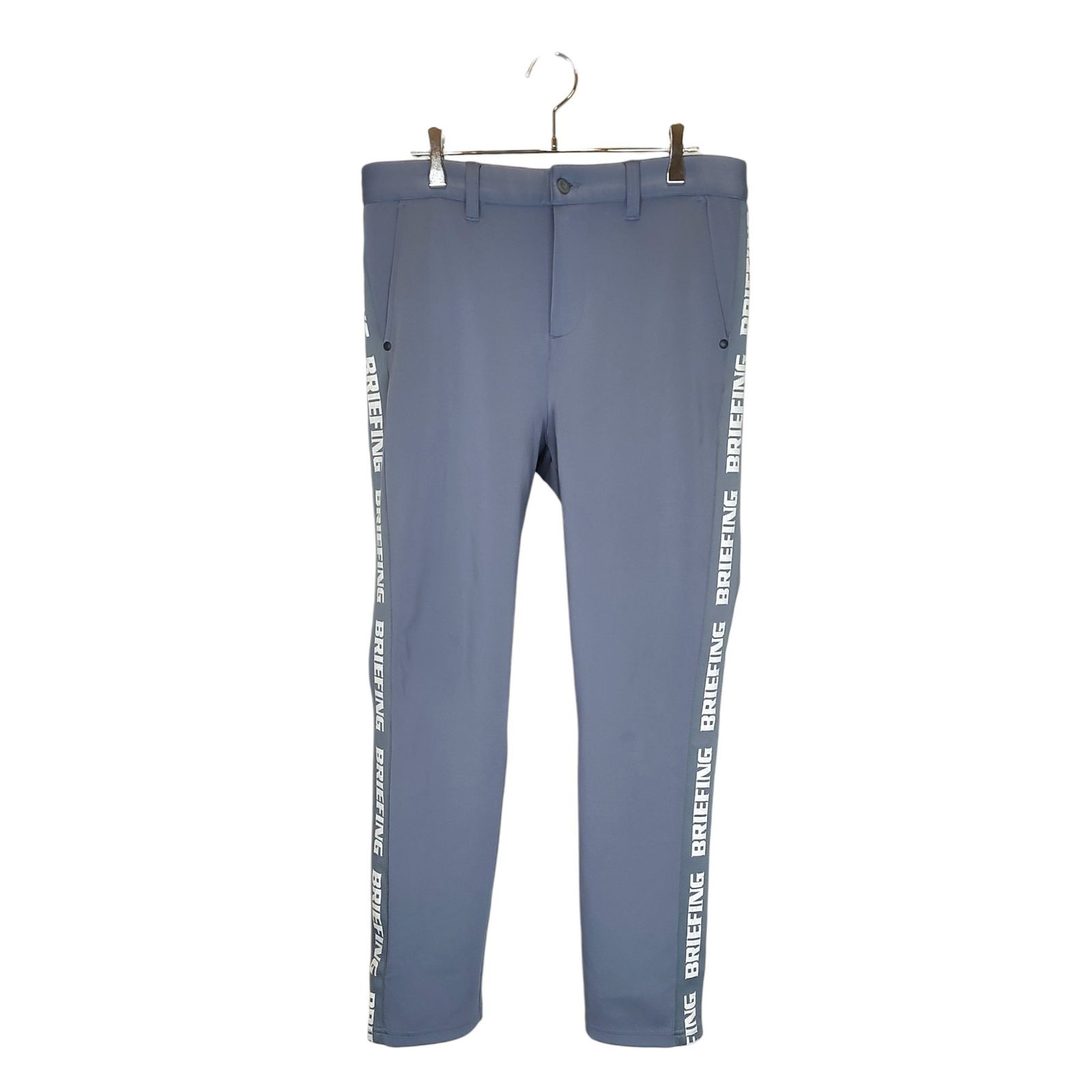 BRIEFING GOLF ブリーフィングゴルフ 23SS SIDE LOGO LINE SLIM PANTS サイド ロゴ パンツ BRG231M51 M グレー メンズ