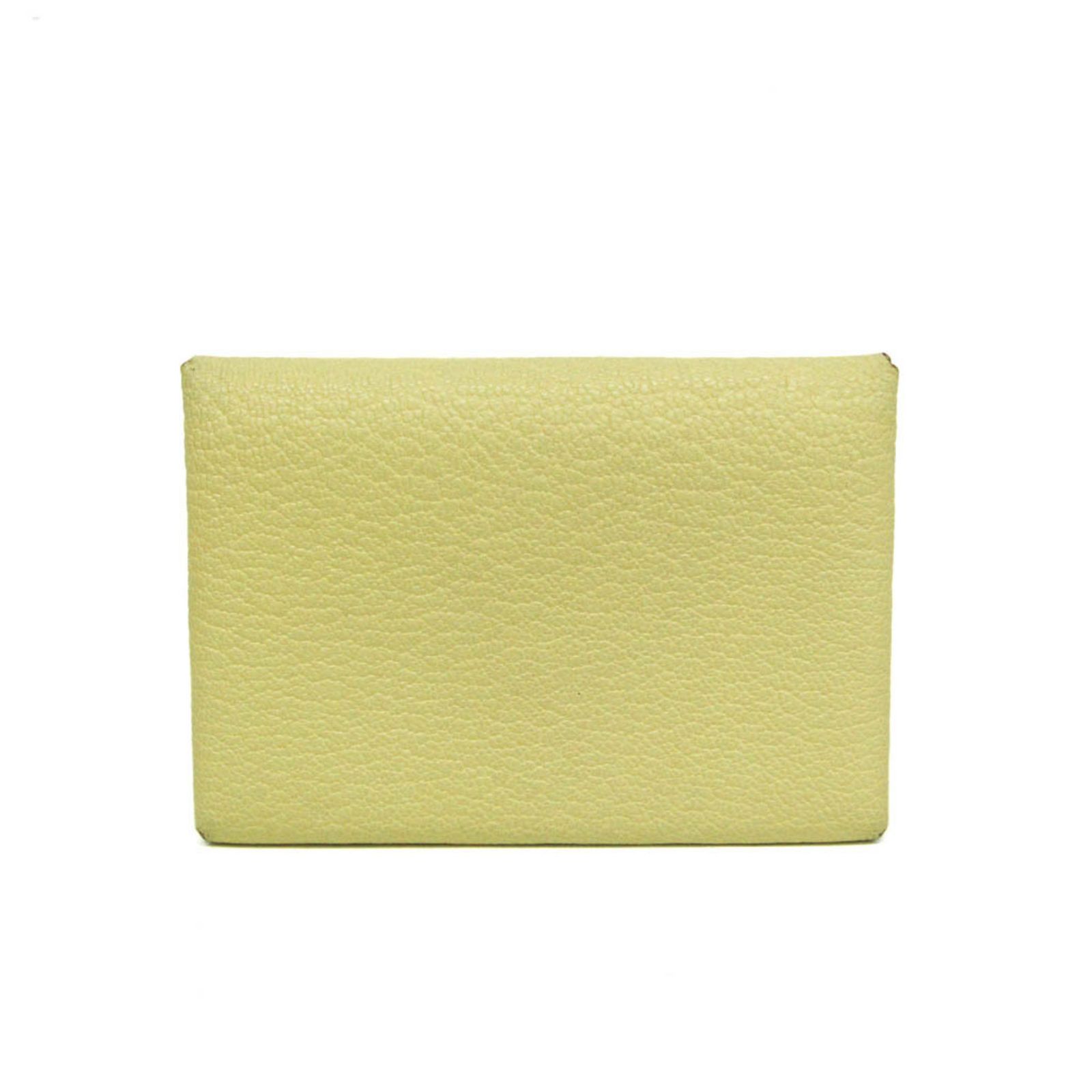 ☆新品☆HERMES カルヴィ イエロー カードケース #0228s37. エルメス(Hermes) カルヴィ デュオ エプソン カードケース