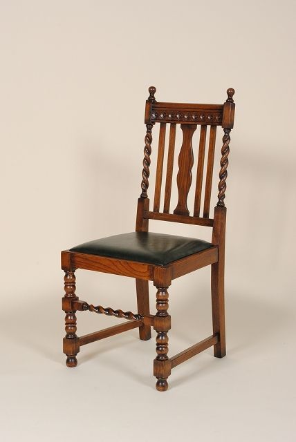 秋田木工 IDC大塚 ダイニングチェア No.0808 ナラ材 白木塗装 PVC No