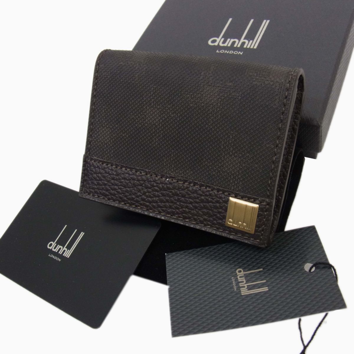 dunhill ブラック フラグメントケース ダンヒル カードケース