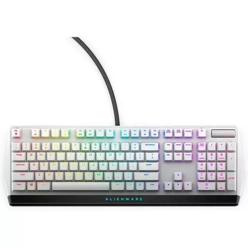 PCハード ALIENWARE 有線 RGB ロープロファイルメカニカル ゲーミングキーボード CHERRY MXロープロファイルレッド ルナライト AW510K-L