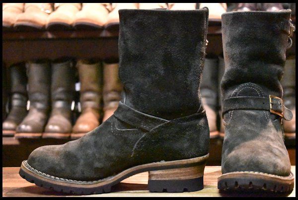 WESCO ウエスコ　エンジニアブーツ 9E 黒ラフアウト　ブラック スエード WESCO（ファッション） 【並行輸入品】ウェスコ エンジニア