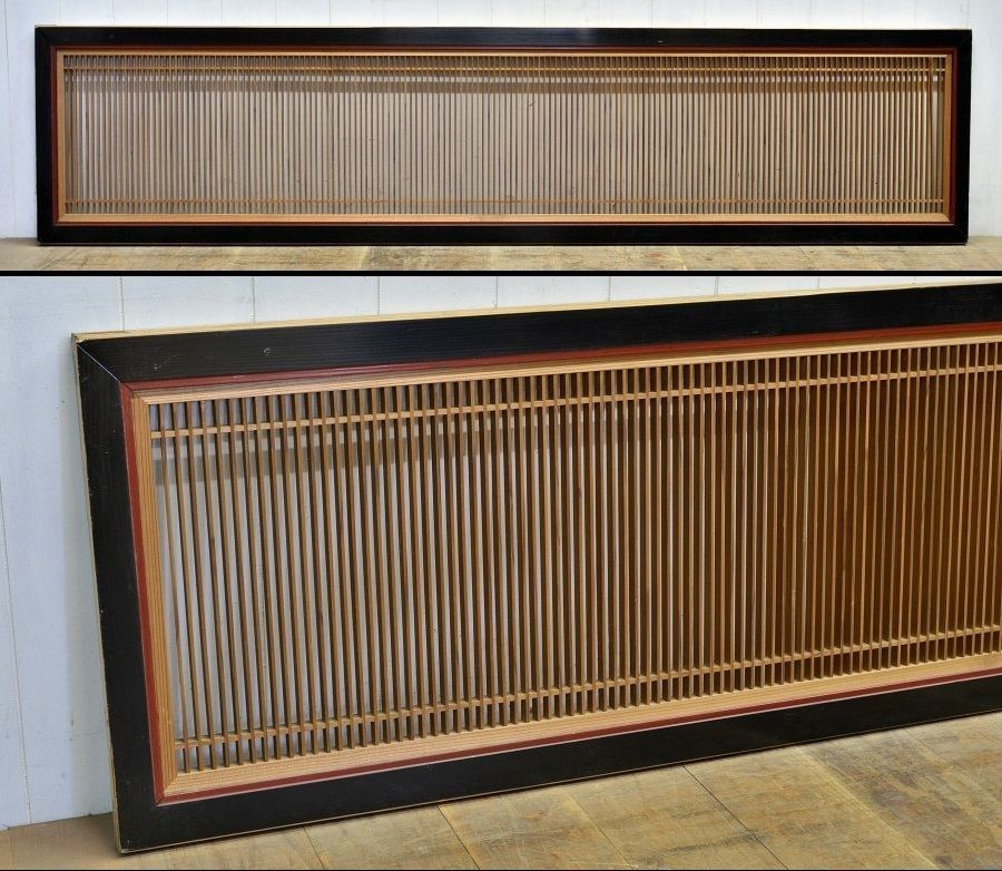 蔵C1606b 建具 格子欄間 一対 古民家座敷