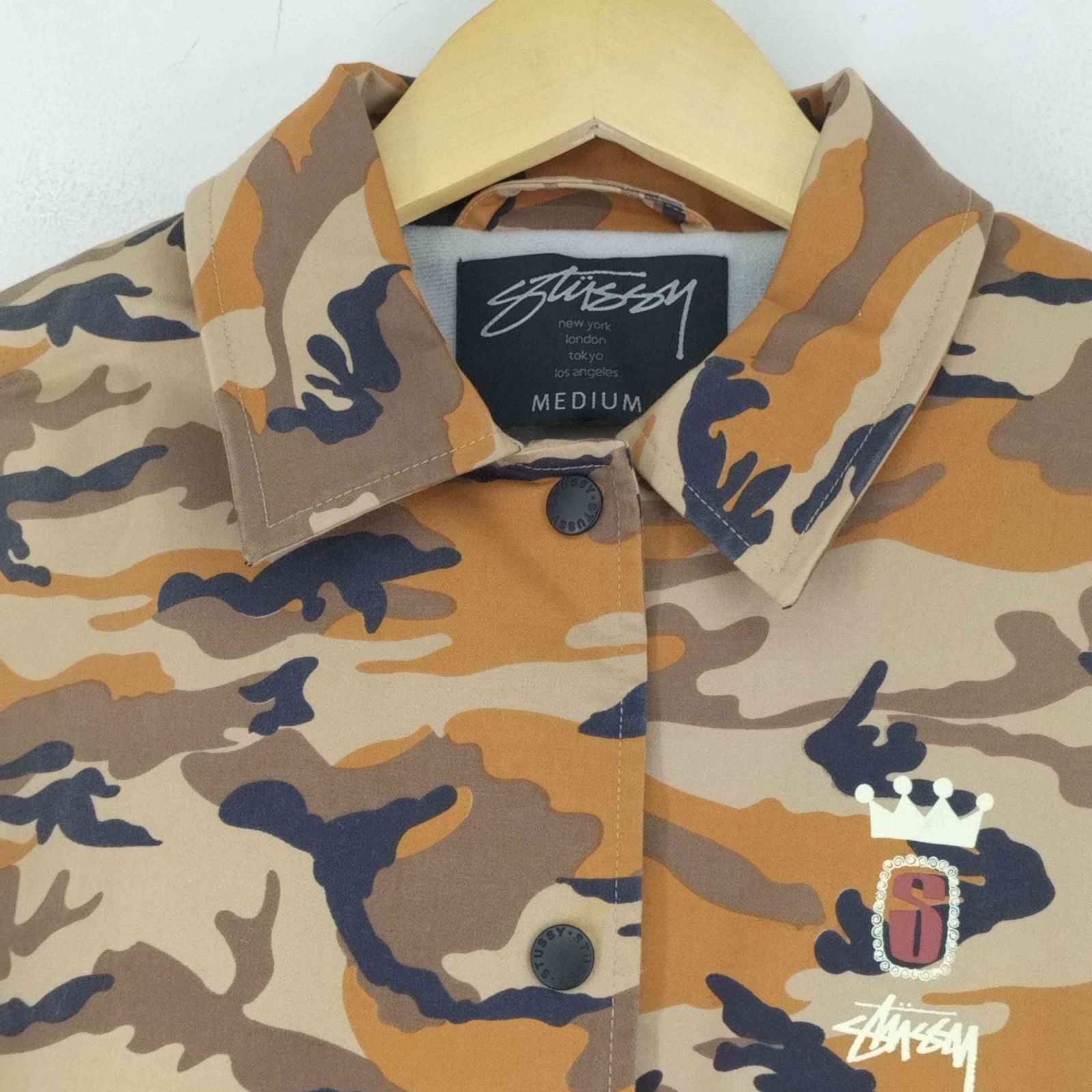 ステューシーウィメン Stussy Women CAMO COACH JACKET Shadowman カモ 