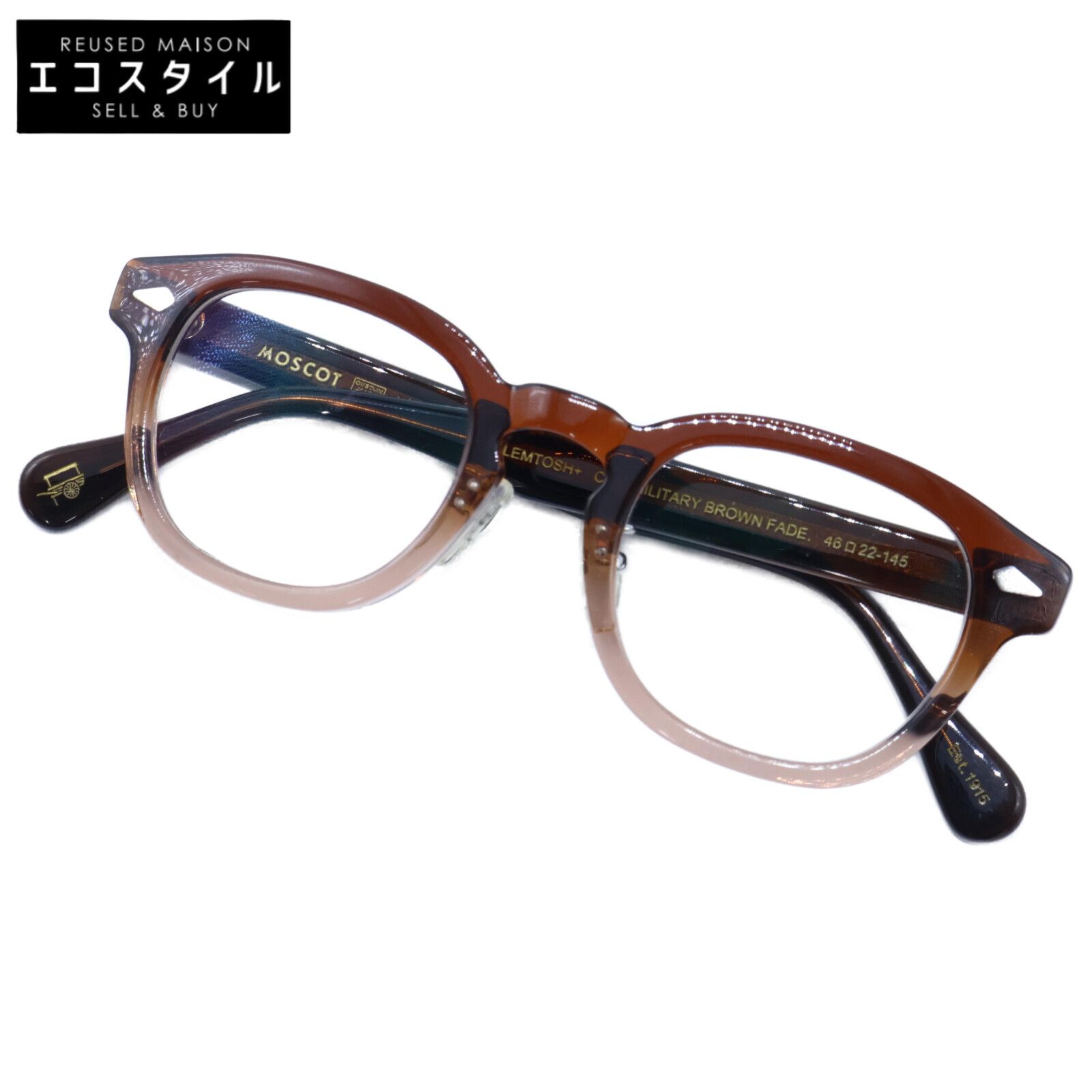モスコット レムトッシュ BEAMS PLUS別注 49 gray fade MOSCOT 