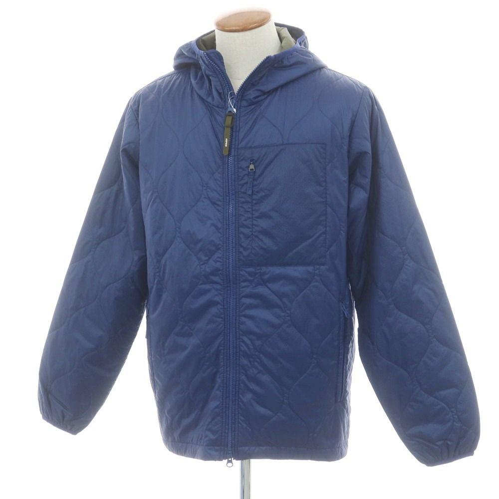アスペジ ASPESI ナイロン 中綿 フーデッドブルゾン ブルー サイズM メンズ