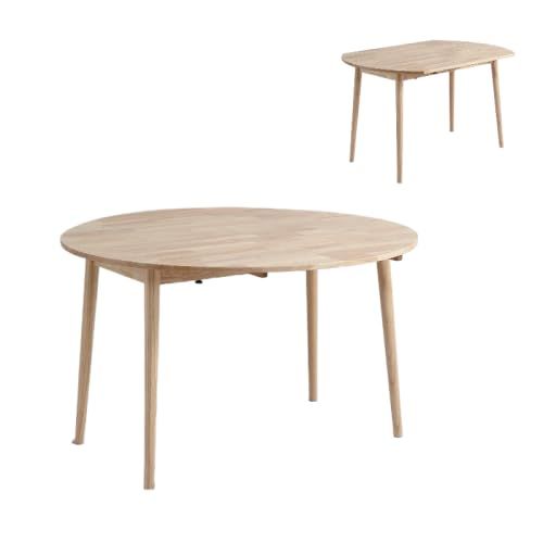 丸テーブル ダイニング 伸長 伸縮 伸縮テーブル折り畳み 円形テーブル 幅120 半円 半円形 楕円 円形 楕円形 2人 4人掛け 折りたたみダイニングテーブル 4人掛け ダイニングテーブル 北欧