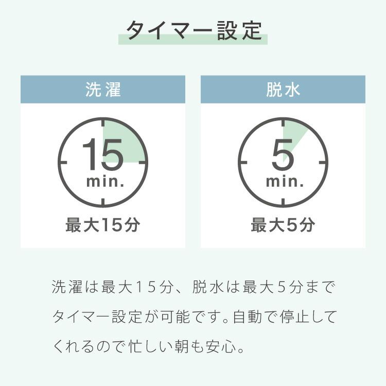 小型洗濯機 洗い