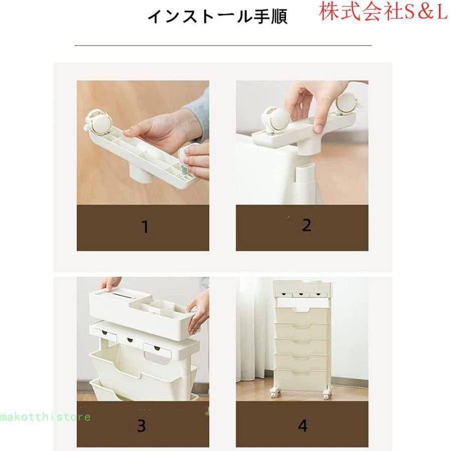 5層大容量本棚書類棚キャスター付き収納棚省スペース料整理棚S＆L美しいファッション耐久性置物棚使いやすい組立簡単多目的絵本漫画雑誌教