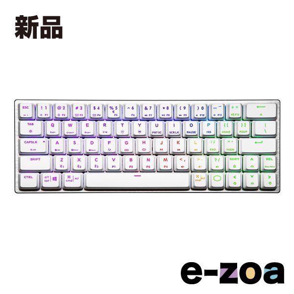 Cooler Master クーラーマスター 有線|無線 両対応 ハイブリッドワイヤレス 60％キーボード SK622 ホワイト SK-622-SKTR1-US 2508831