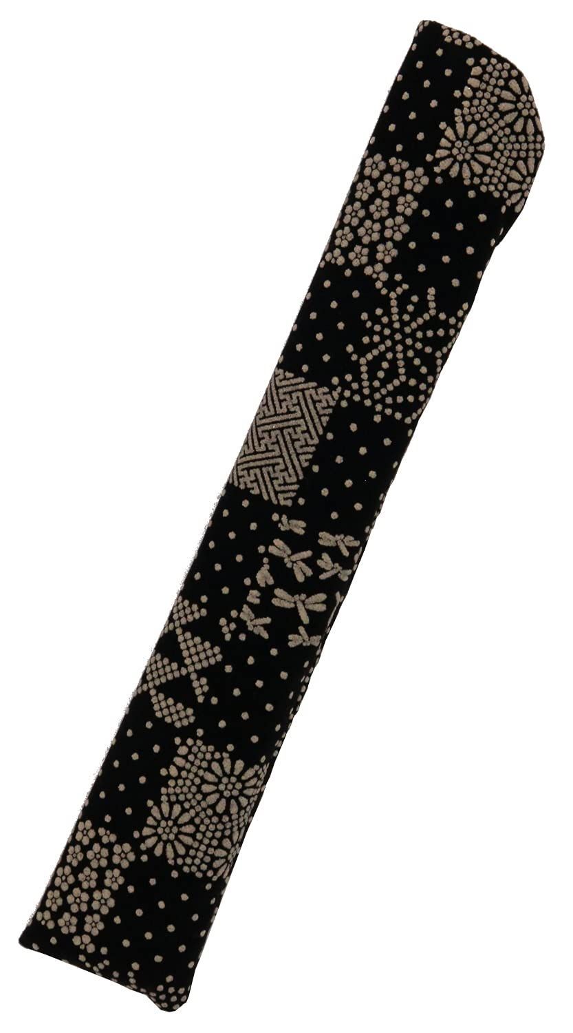 扇子入れ 23.5 cm 印伝調 モザイク まつみ工芸 白