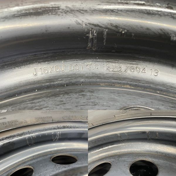 夏タイヤ 純正鉄ホイール