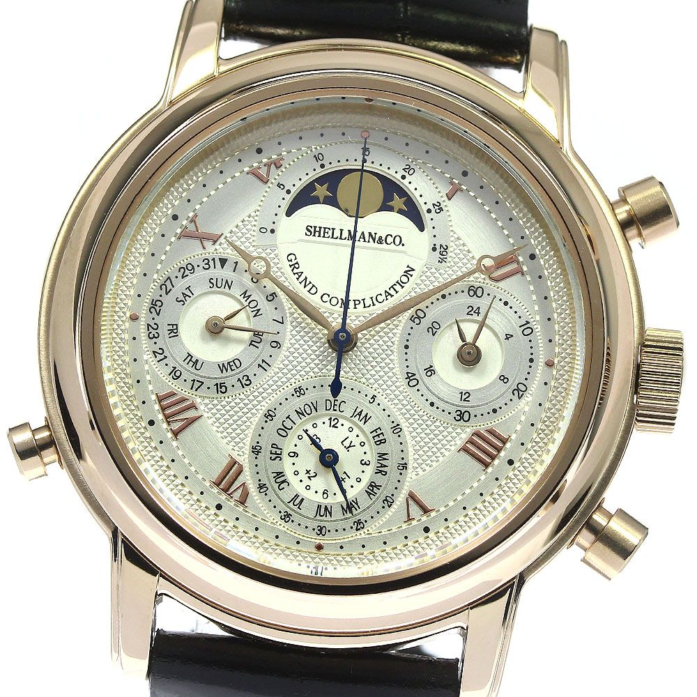 腕時計 Shellman グランドコンプリケーション プレミアム 6771-T011179TA ホワイト Ft975211 超美品・
