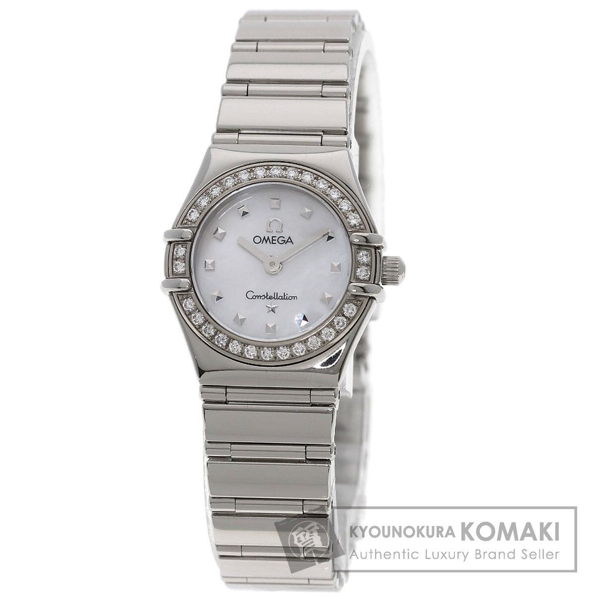OMEGA オメガ 1465.71 コンステレーション ベゼル ダイヤモンド 腕時計 SS SS ダイヤモンド レディース