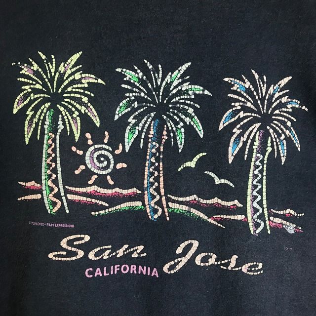 90's ONEITA モノトーン アートTシャツ USA ビンテージ 古着 vintage-