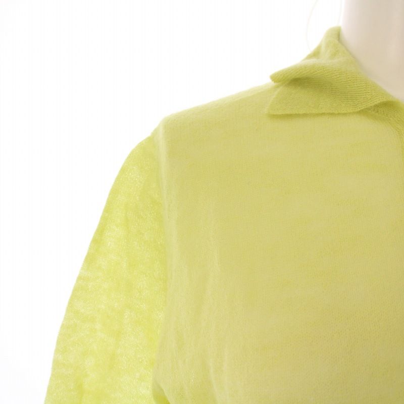オーラリー AURALEE 25SS KID MOHAIR SHEER KNIT POLO