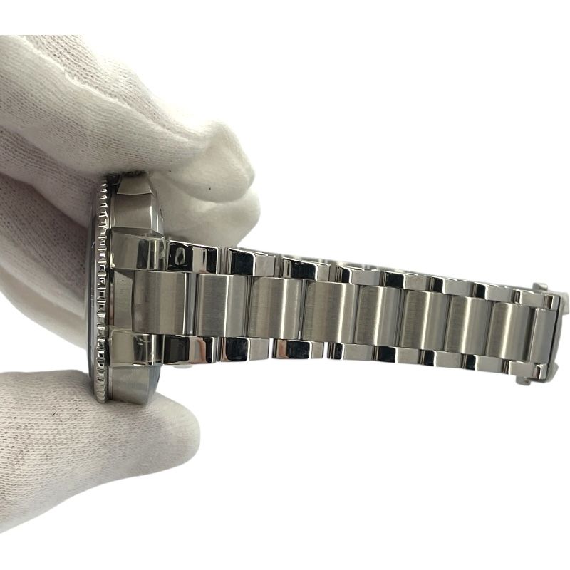 オリス ORIS アクイス デイト 0173377314135 ネイビー SS メンズ  