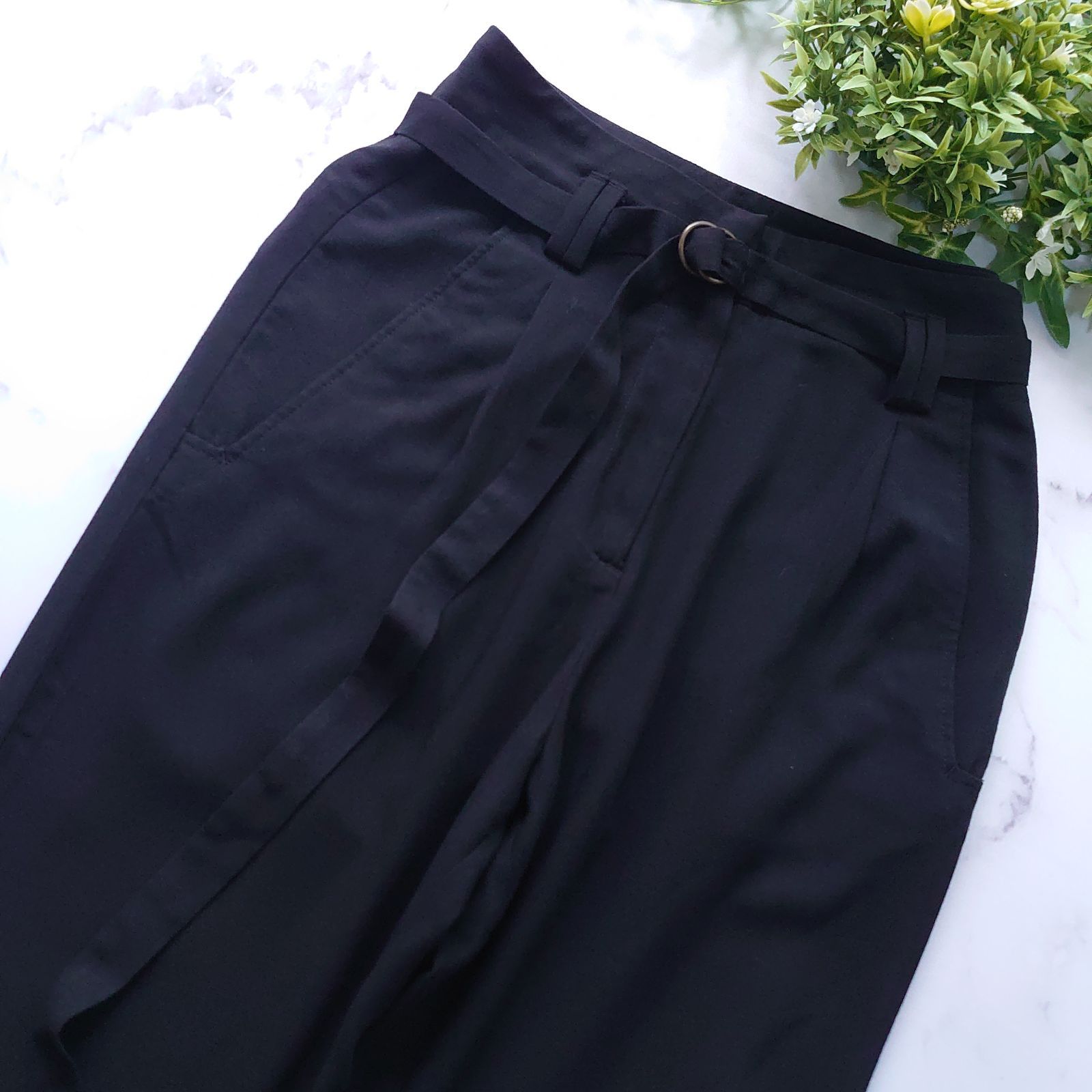 MM6 メゾンマルジェラ ジョガーパンツ スウェット ベルト 黒 36 S相当