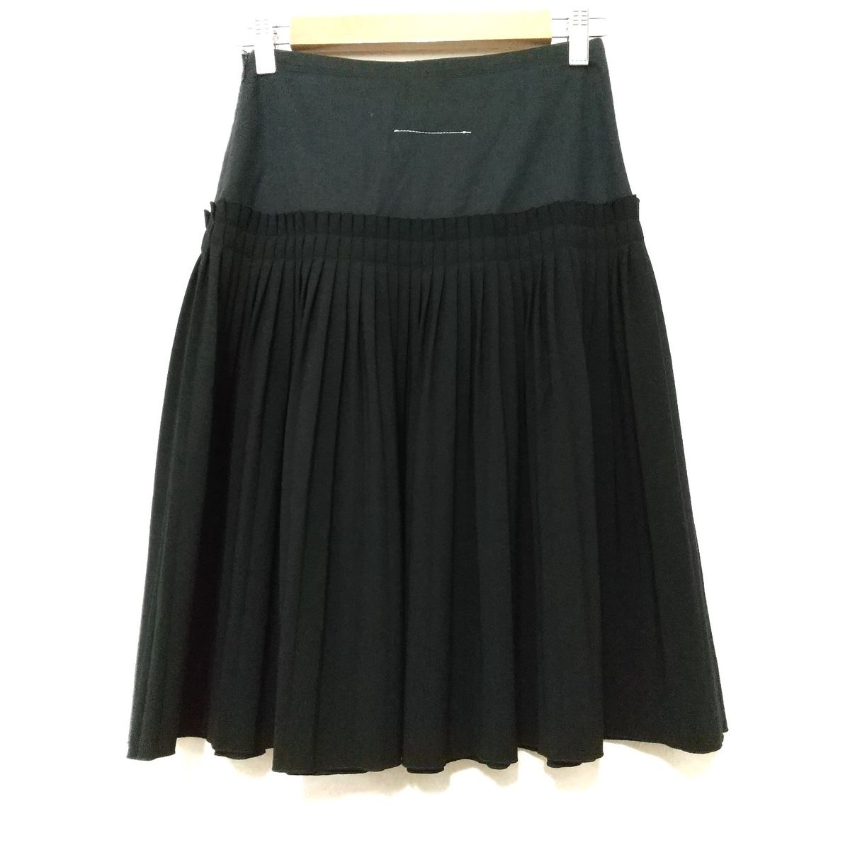 MM6(エムエムシックス) スカート サイズ36 M レディース - 黒 ひざ丈 ...
