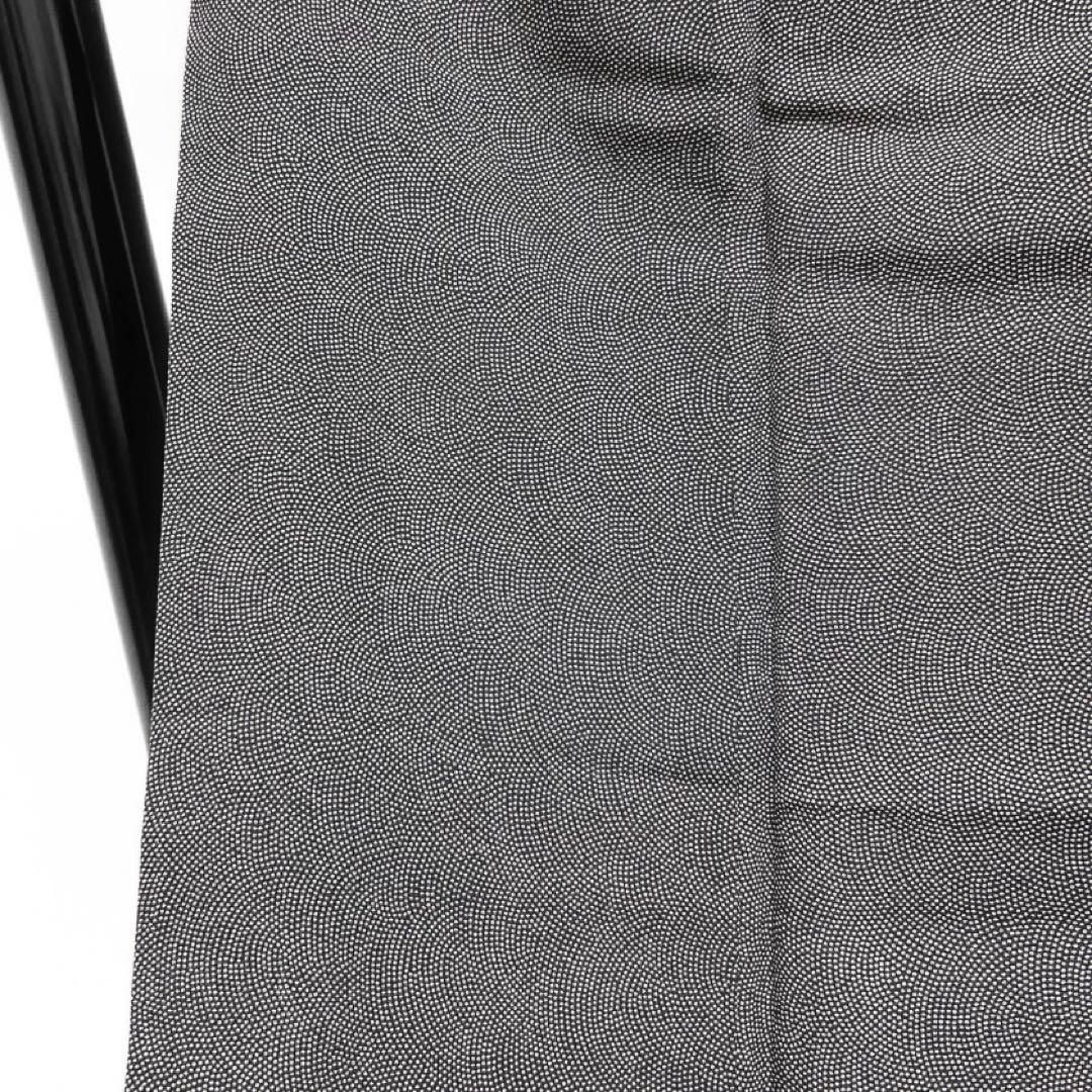 江戸小紋 鮫小紋 モノトーン お洒落 黒地 着物 015a d - メルカリ 