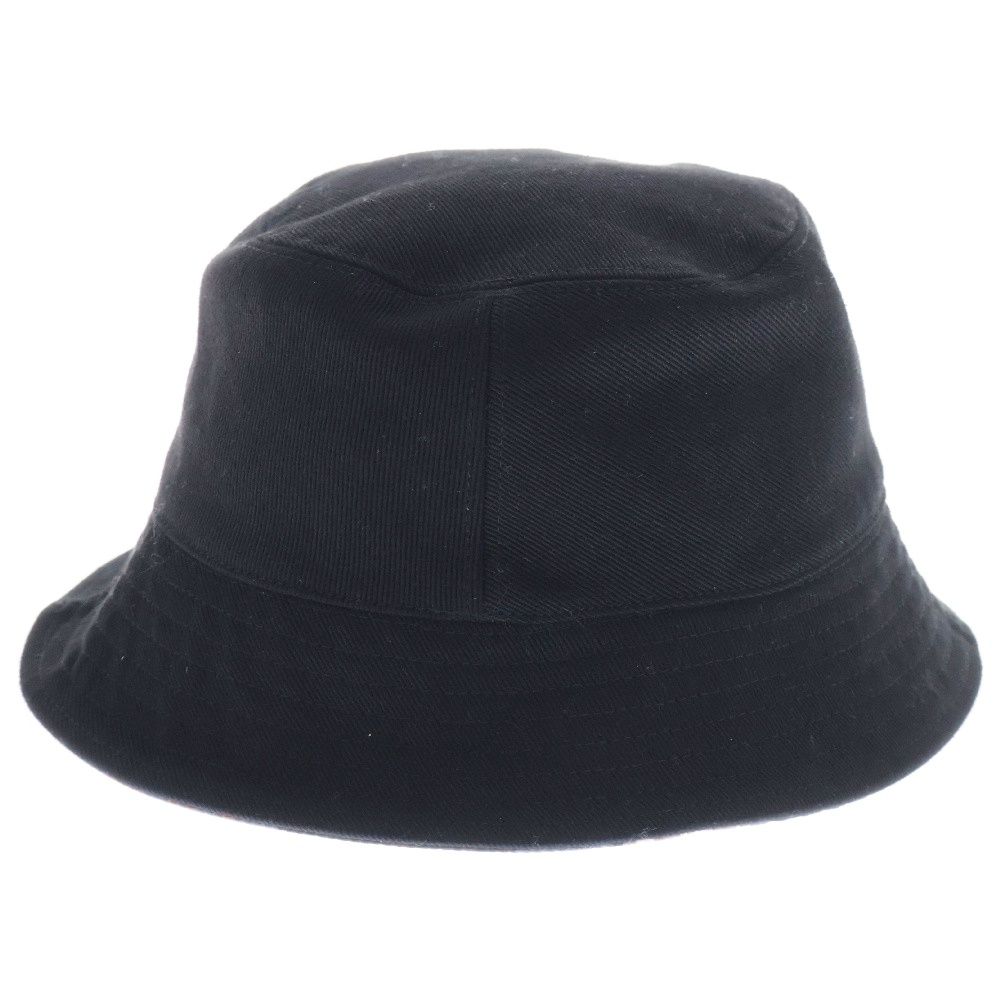Chanel バケットハット 黒 オレンジロゴ