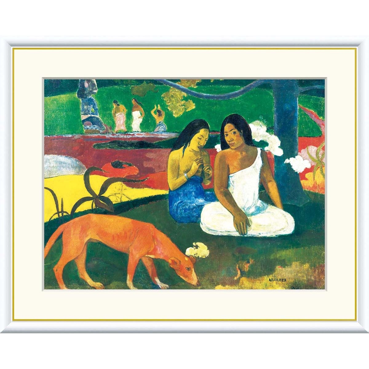 複製絵画 額装品 世界の名画 ポール・ゴーギャン 「 イアオラナマリア