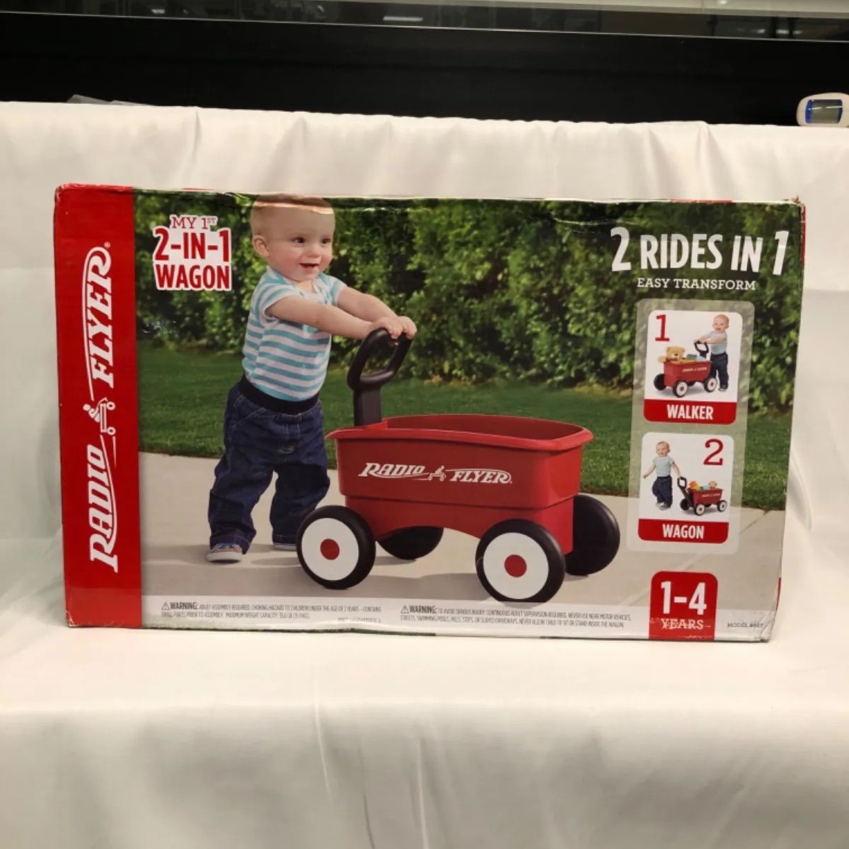 U099  Radio Flyer  My 1st 2-in-1 Wagon 607 2WAY ハンドル付 ロック付 ベビーウォーカー