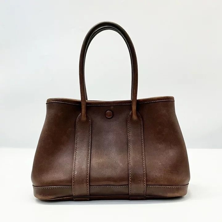 エルメス ガーデンツイリーTTPM ハバナ トートバッグ レザー