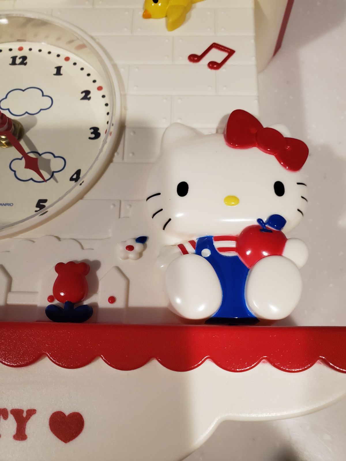 ハローキティ&ミミィちゃん振り子掛け時計 キティ ちゃん ネズミ