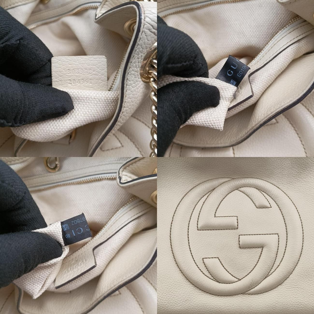 グッチGucciソーホーホワイトレザー308982E019497802